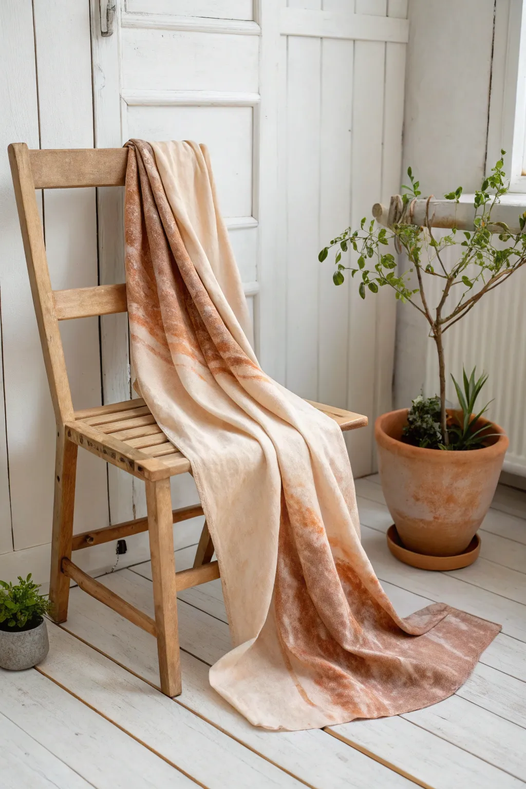 Explore the art of fabric dyeing and transform your textiles with natural hues. 🌿✨ #ScandinavianStyle #BohoChic #Craftsmanship