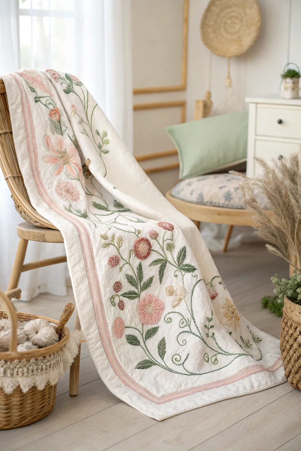 Wrap your little one in the enchanting embrace of nature with this Floral Fantasy baby blanket, where timeless beauty meets cozy comfort.