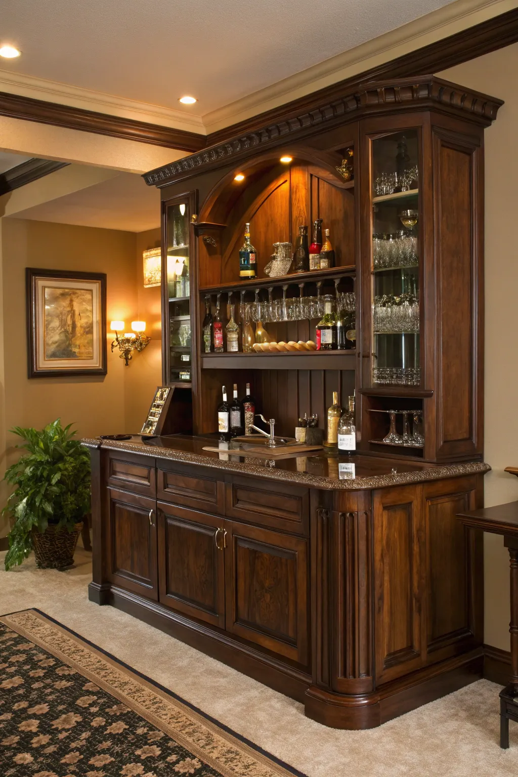 Transform neglected corners into stunning corner bars with exquisite craftsmanship.