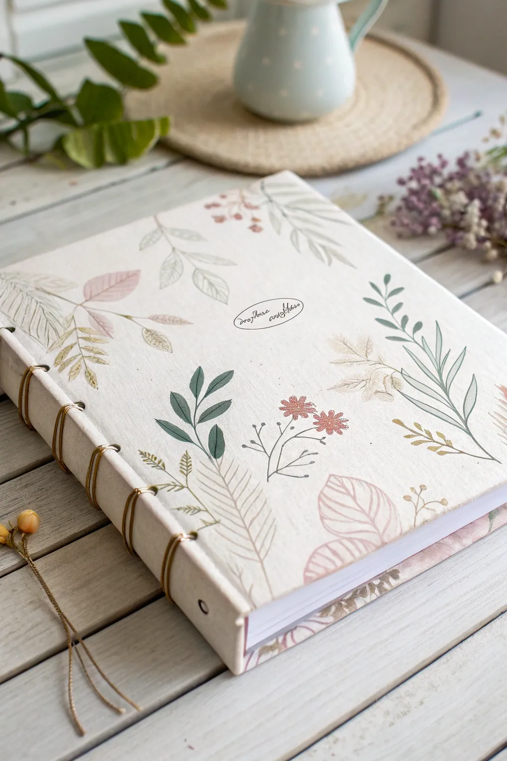 Elevate your scrapbook game with a personalized cover that beautifully blends artistry and simplicity.