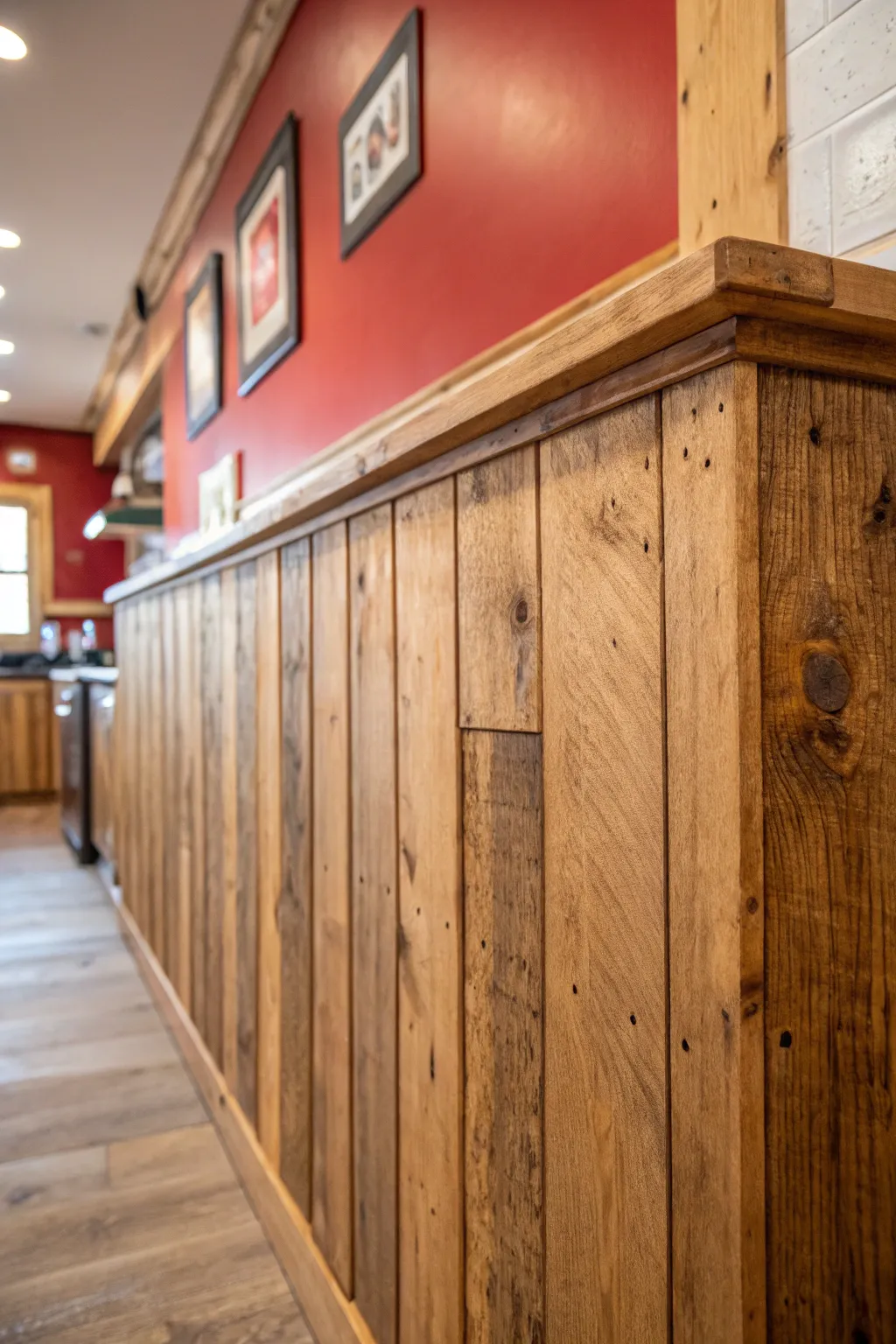 Embrace the warmth of rustic charm with natural wood beauty.
