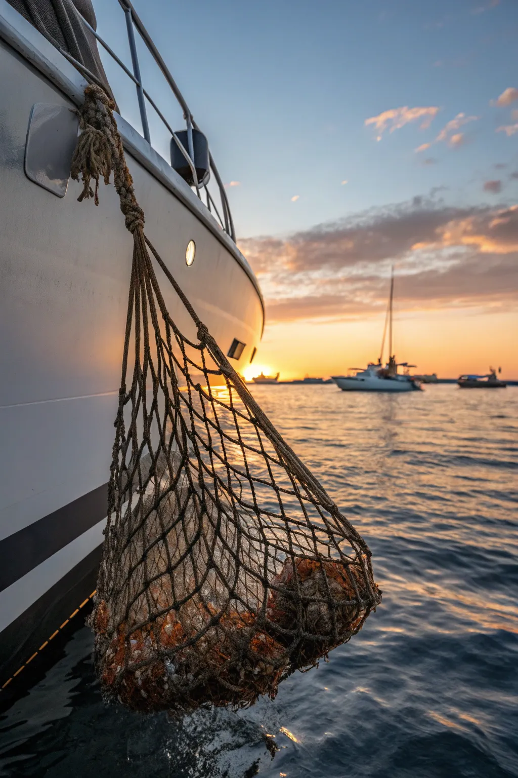 Elevate your nautical adventures with eco-friendly trash nets – where style meets sustainability.
