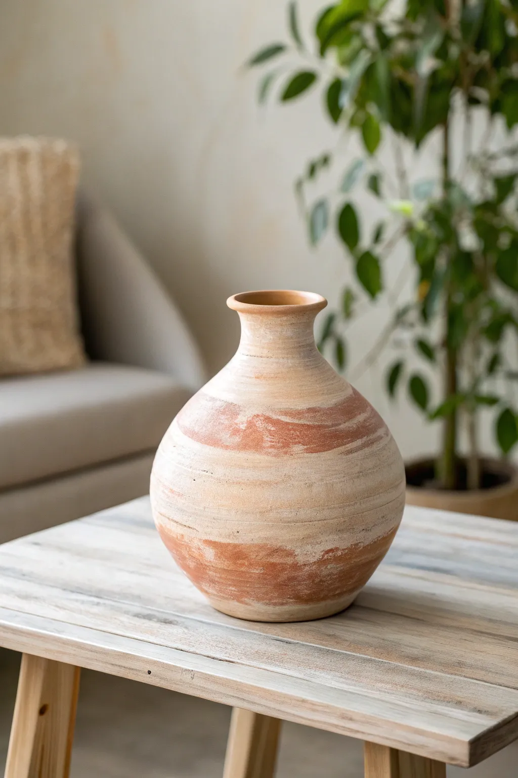 Elevate your space with the natural beauty of handmade clay vases. #CraftedElegance