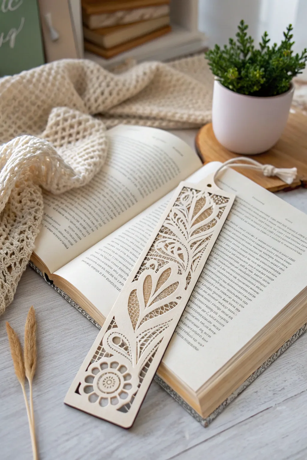 Experience the art of reading with a beautifully crafted 3D printed bookmark. A blend of modern design and timeless elegance.