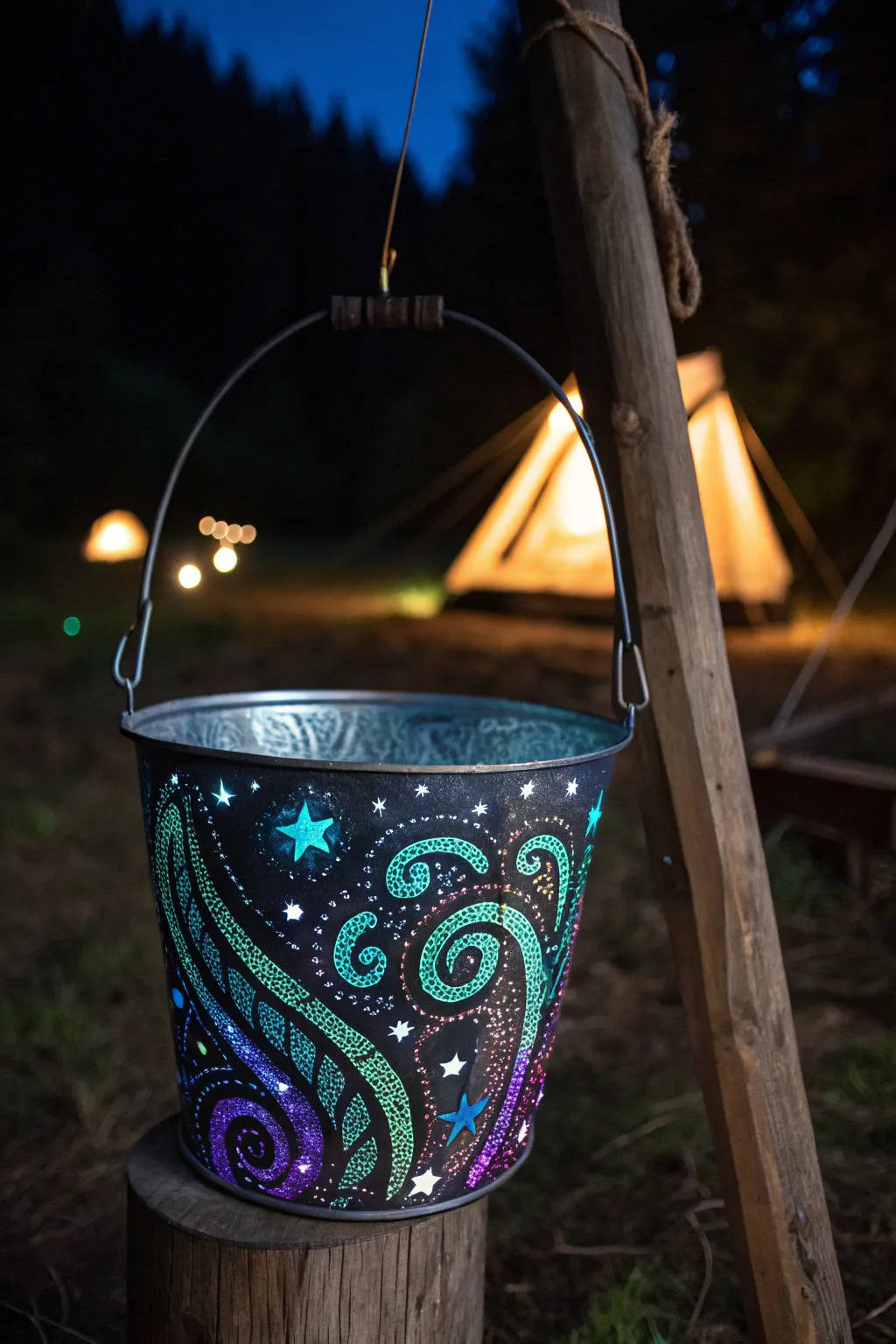 Illuminate your campsite with a touch of artistry and craftsmanship.