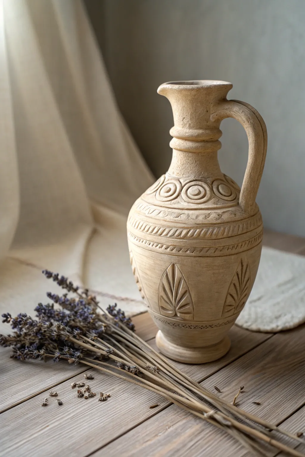 Discover timeless elegance with a historical touch: a Grecian-inspired ceramic masterpiece.