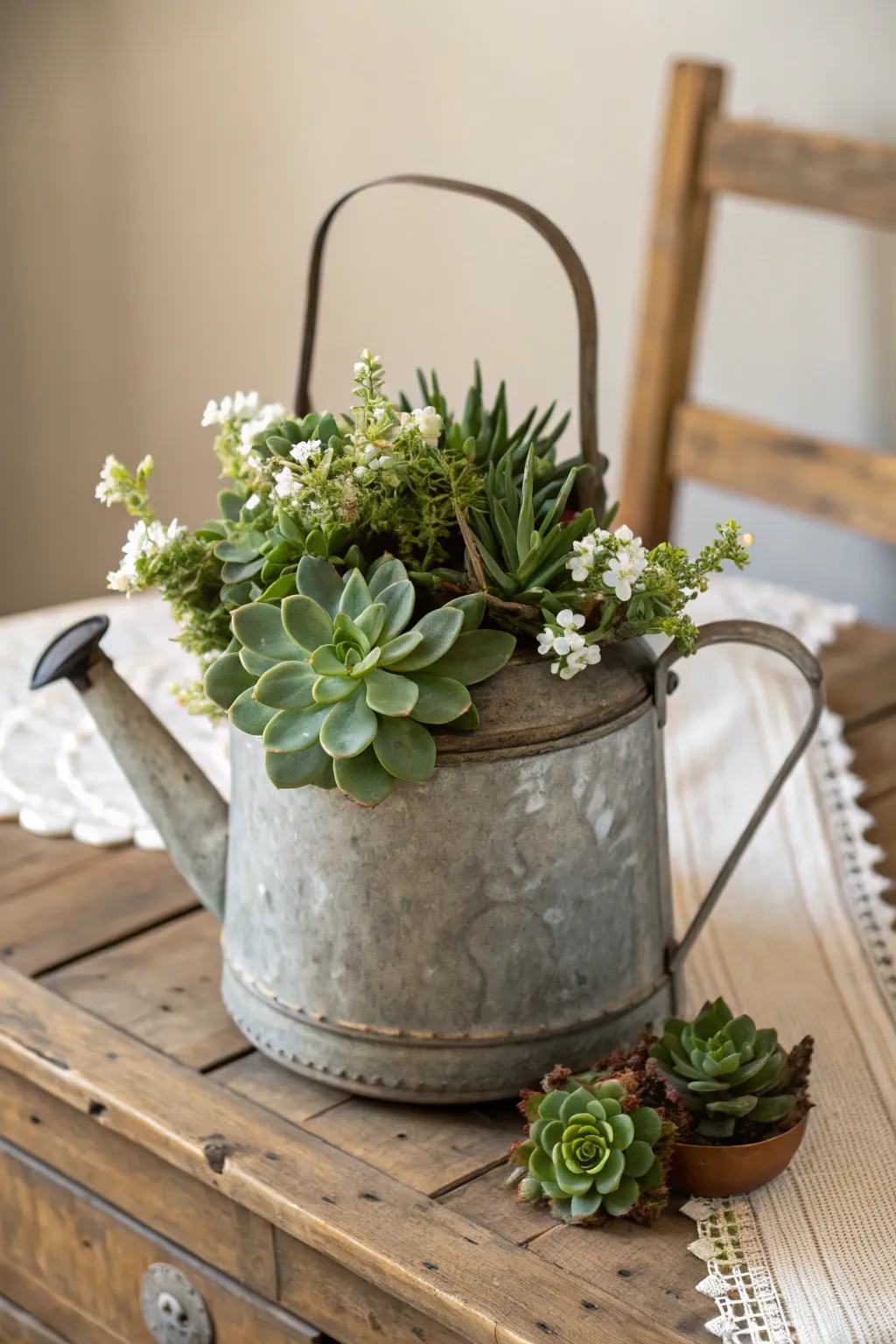 Transform vintage charm into garden elegance with a repurposed kettle planter.
