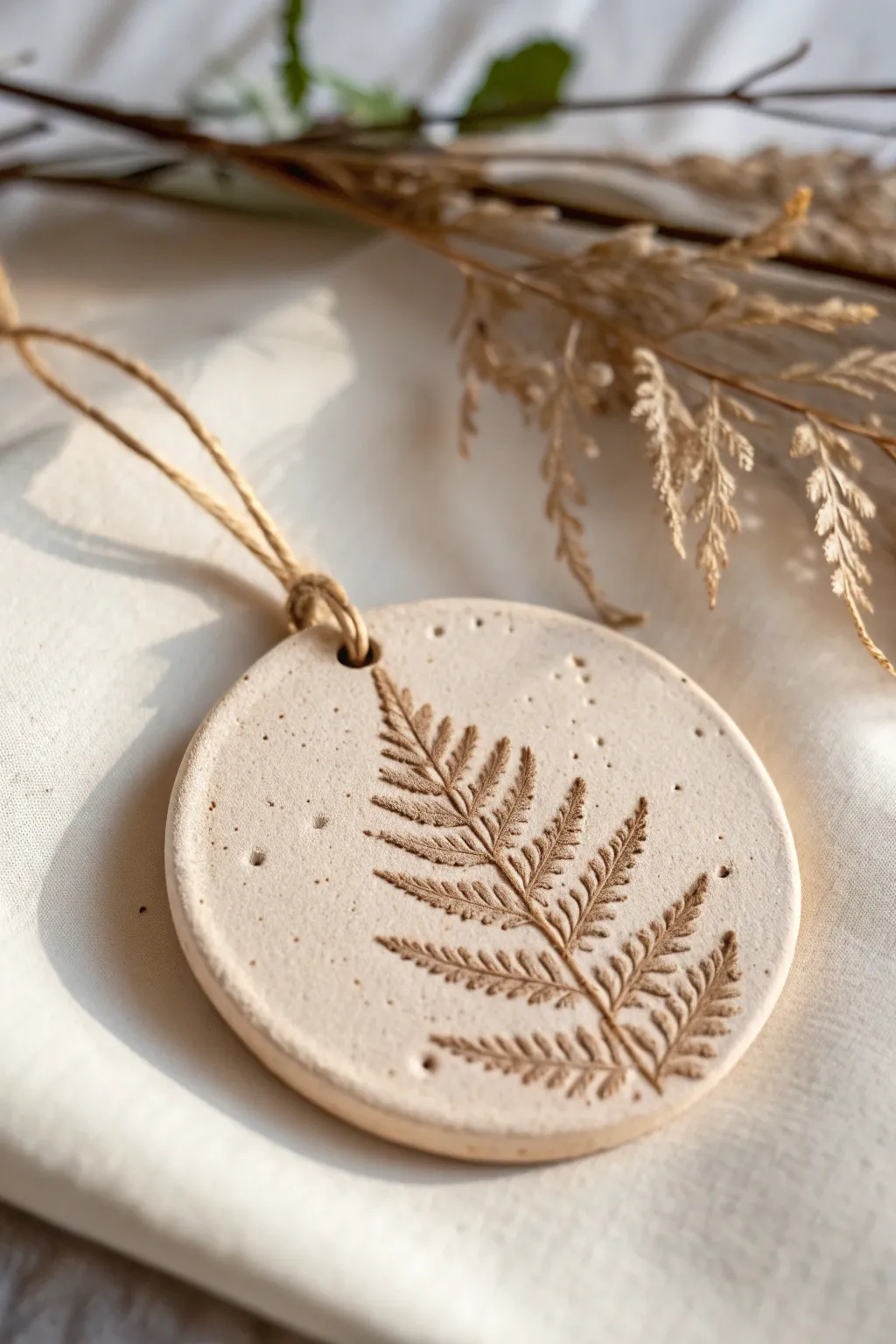 Embrace the beauty of nature this Christmas with handcrafted clay ornaments.