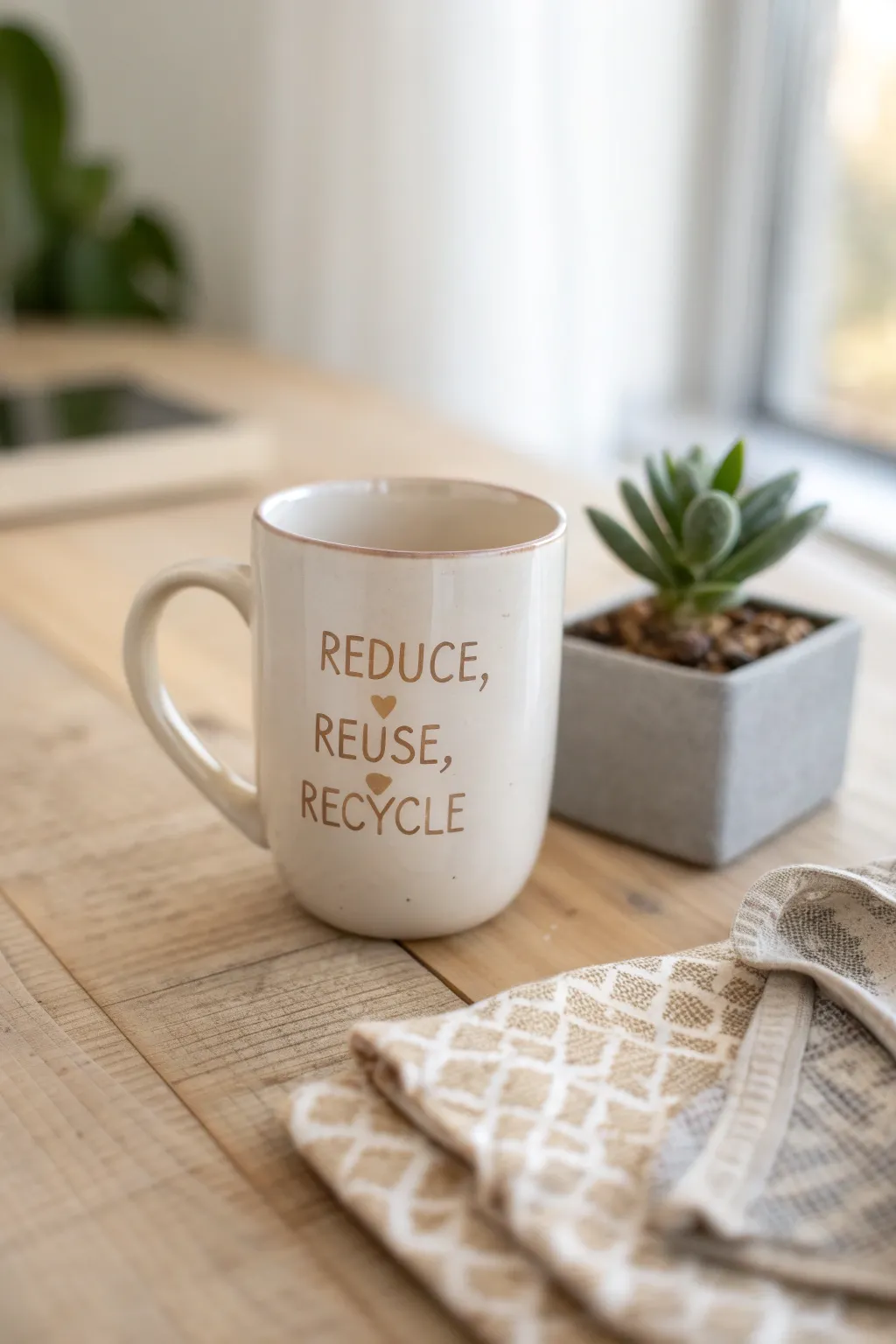 Sip sustainably with style. Let your coffee moments remind you of greener choices. #EcoStatements #MinimalistMug
