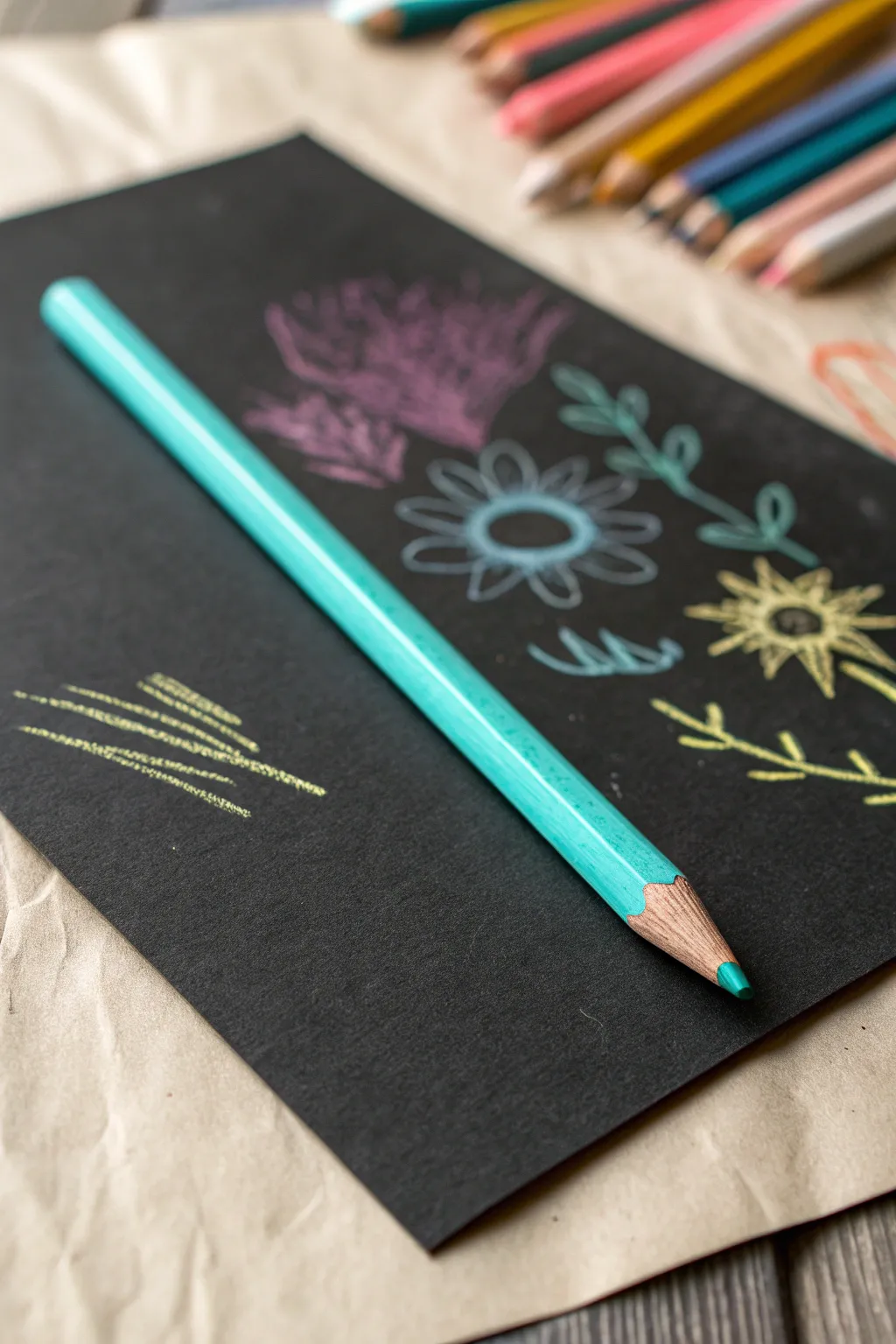 Unleash your emotions and creativity with bold colors on a canvas of black.