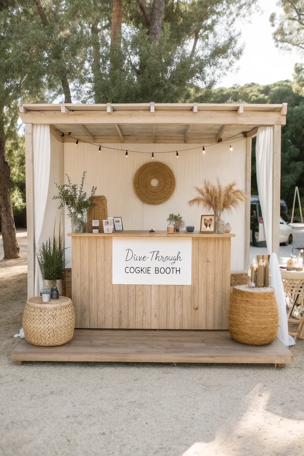 Discover the simplicity and charm of our Drive-Through Cookie Booth, where convenience meets crafted elegance. 🍪✨