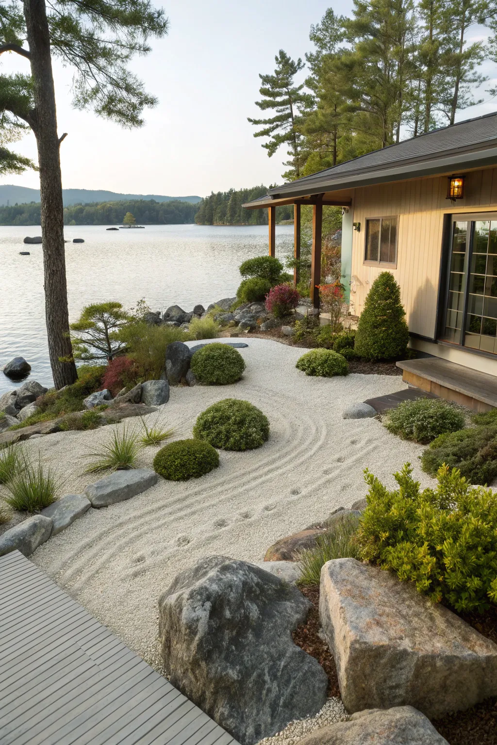 A peaceful Zen garden for tranquility.