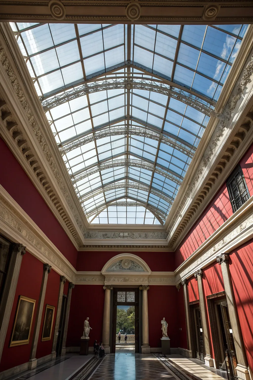 Elevate your space with the bold elegance of a glass panel ceiling.
