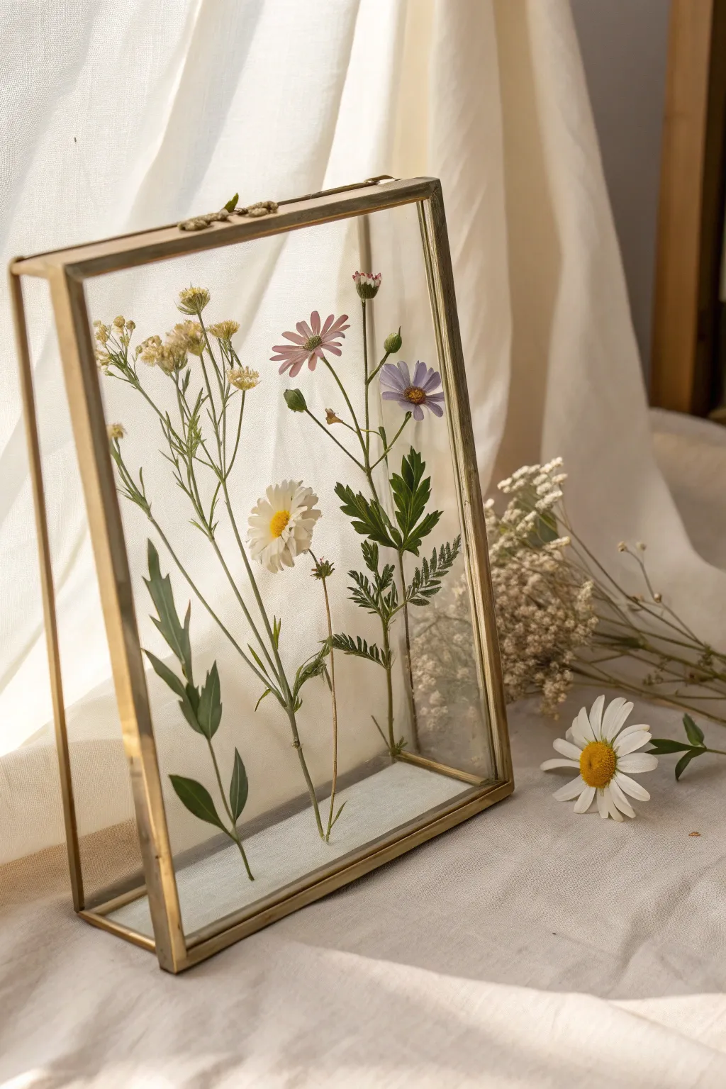 Capture nature's fleeting beauty with timeless elegance: pressed flower frames.