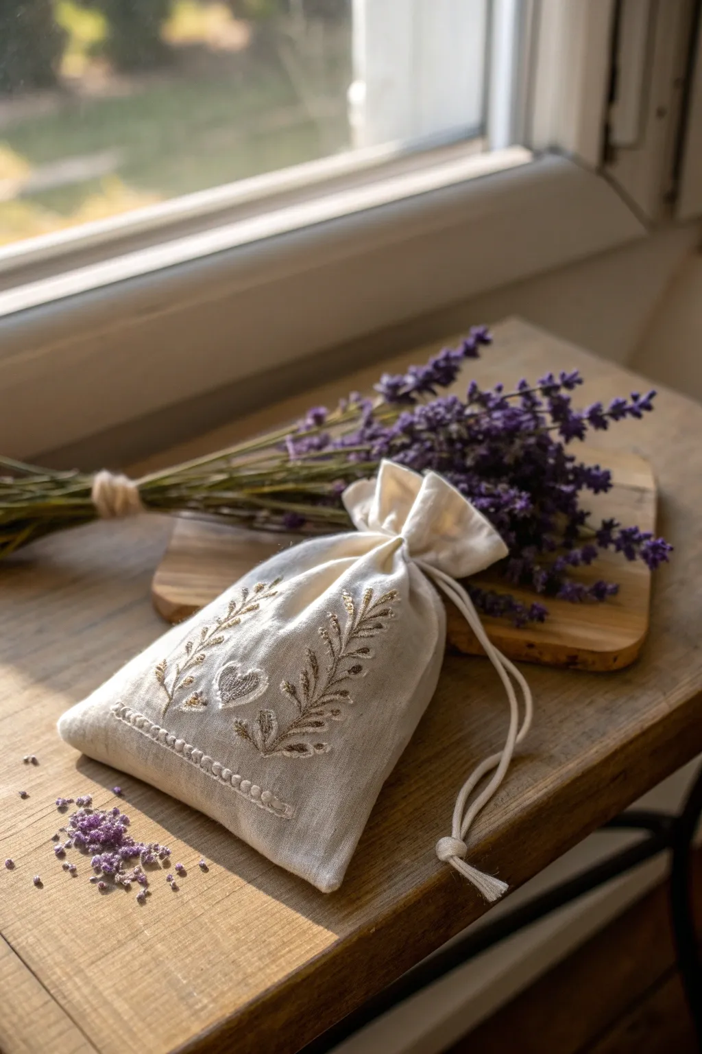 Embrace tranquility with handmade lavender sachets — simplicity and natural beauty at its finest.