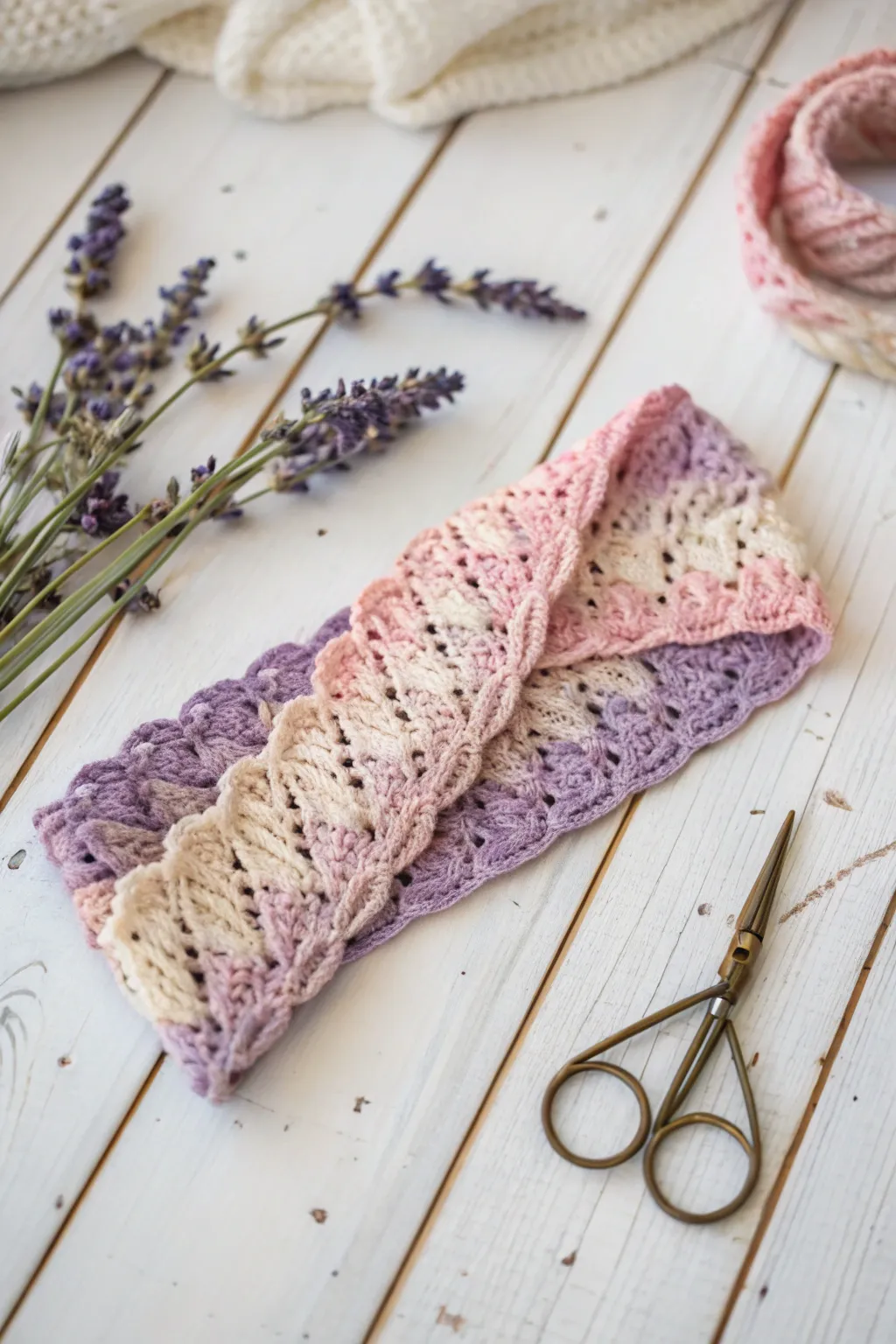 Embrace the charm of handmade with this lovely crochet headband—perfect for a touch of boho elegance.