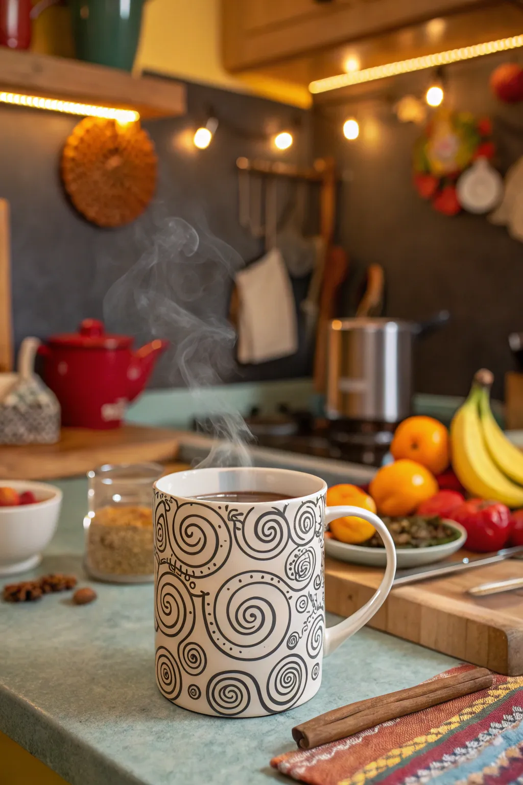 Whimsical mugs add a fun and lighthearted touch to any setting.
