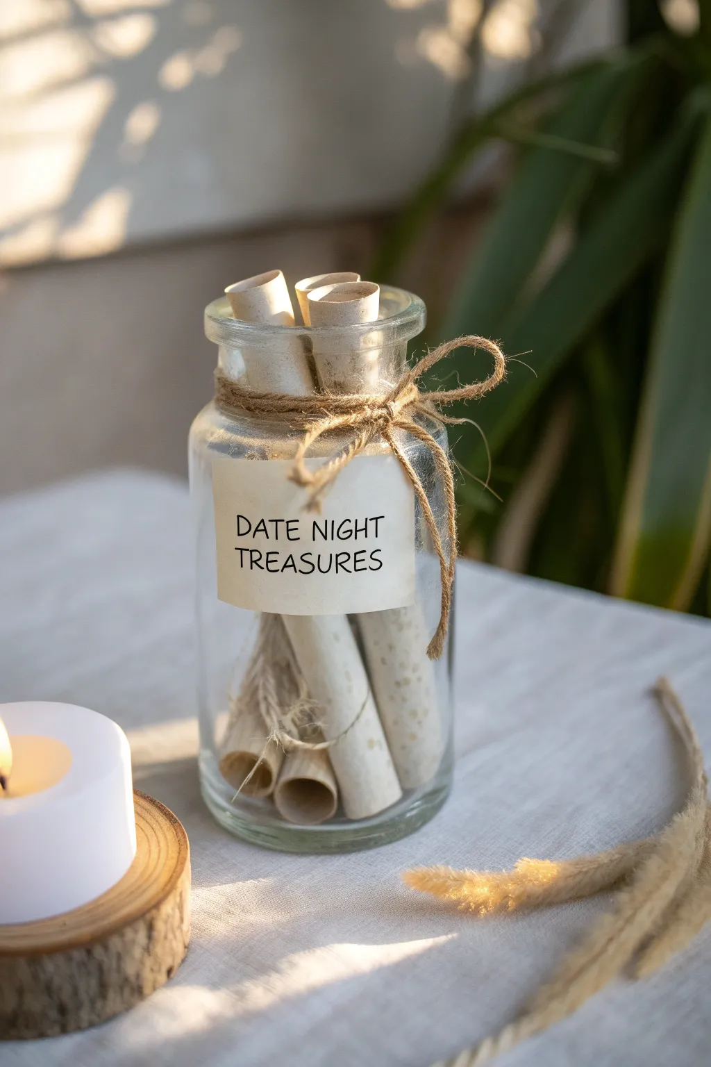 Unlock a world of adventure with every scroll in your Date Night Treasure Jar.