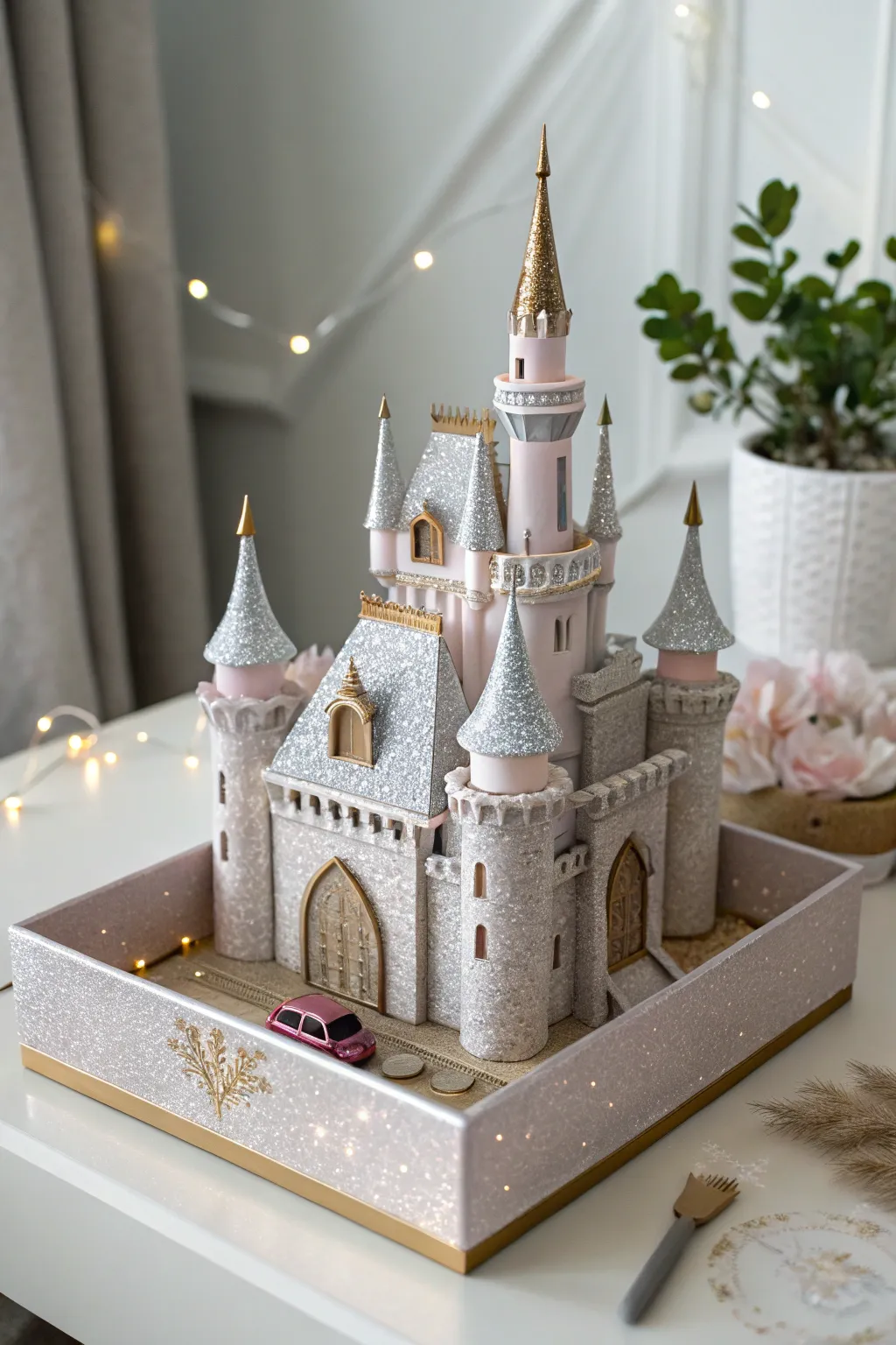 Step into a world of wonder with this enchanting fantasy castle diorama, where craftsmanship meets elegance.