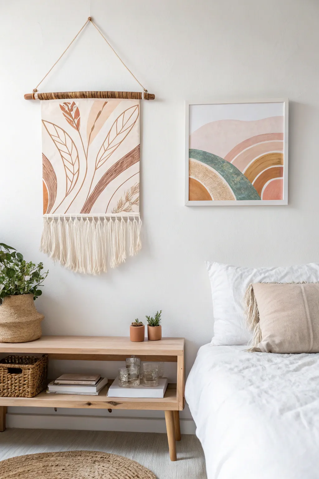 Elevate your space with a touch of personal artistry. Discover the beauty of DIY abstract art for a serene and stylish bedroom.