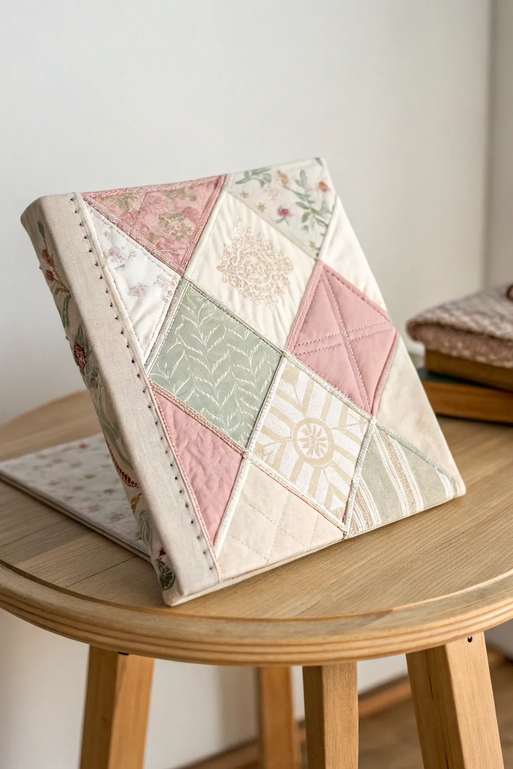 Embrace your creative side with this charming DIY patchwork binder cover—where every stitch tells a story of craftsmanship and style. #PatchworkPassion