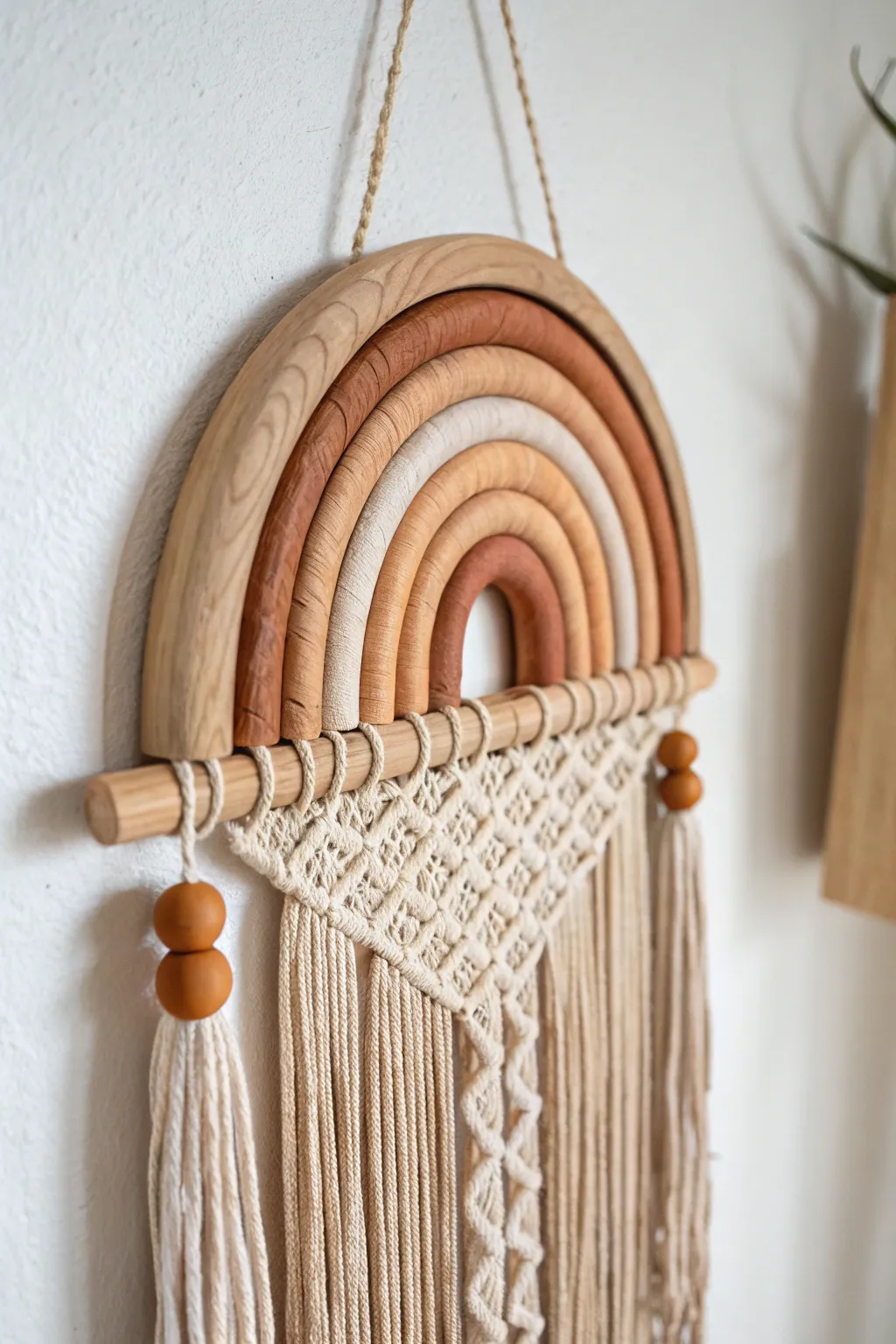 Embrace the art of simplicity with this stunning clay and wood fusion piece, perfect for adding a rustic touch to any space.