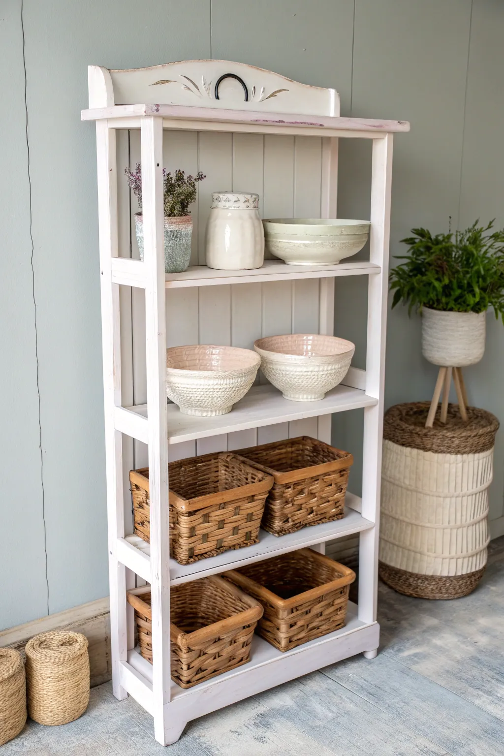 From bookcase to beautiful display: elevate your craft show setup with minimalist elegance.