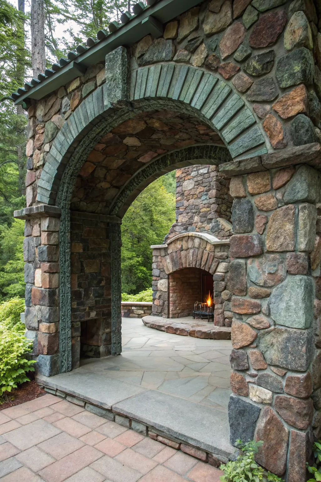 Step through the stone archway and discover your secret garden retreat.