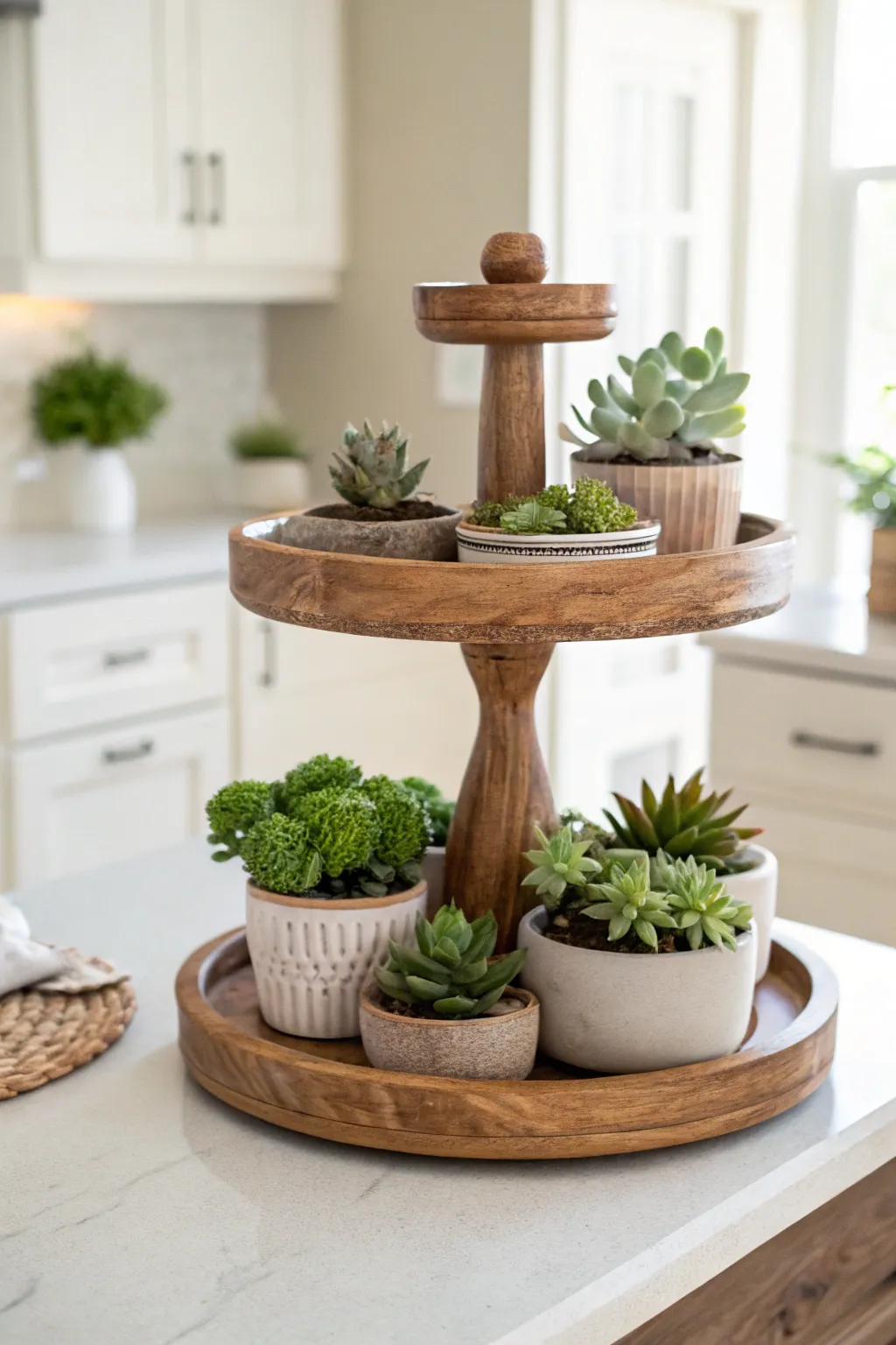 Elevate your greenery game with a chic tiered tray plant stand—perfect for adding a touch of nature to any space!