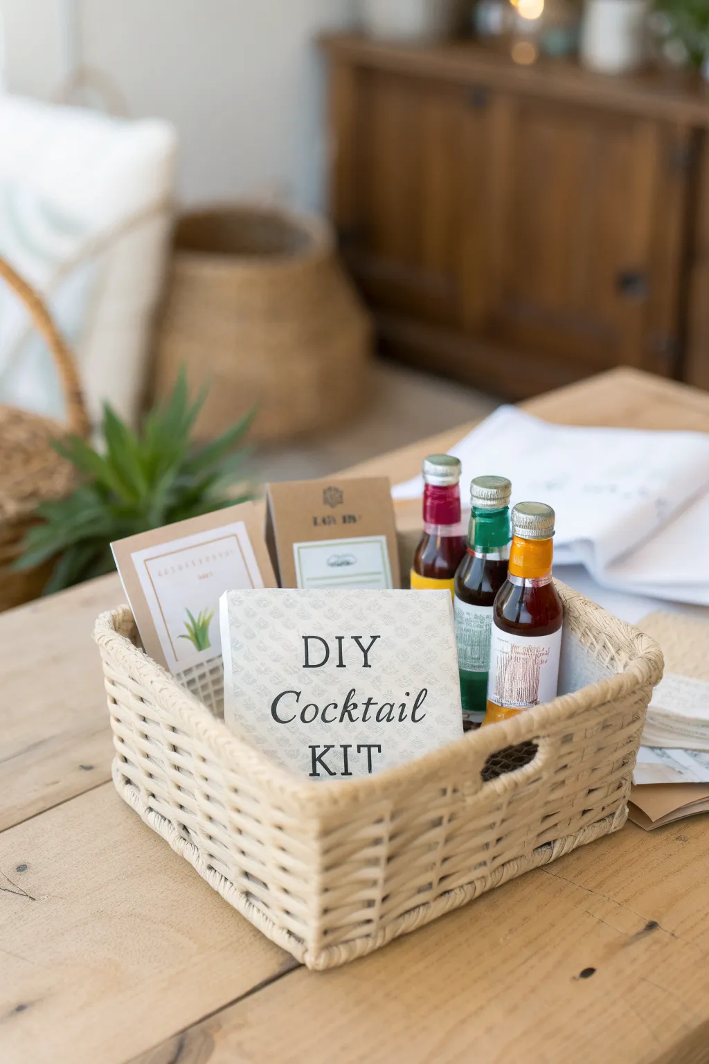 Shake up your Valentine's with this chic DIY Cocktail Kit, perfect for adventurous spirits!