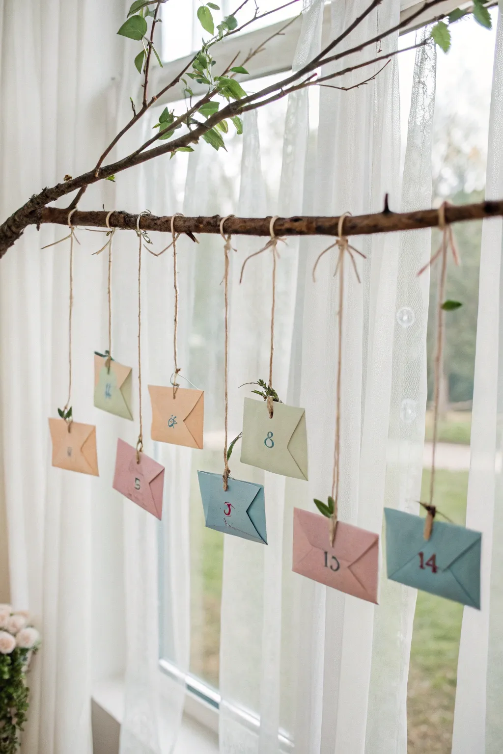 Countdown to love: A charming DIY Valentine's window display that captures the heart every day.