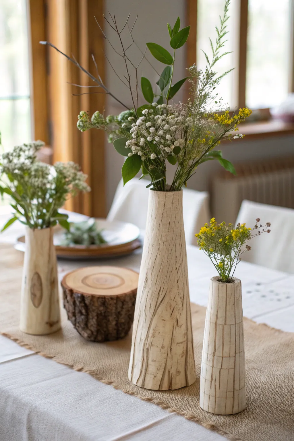 Elevate your woodland baby shower with layered heights and natural charm.