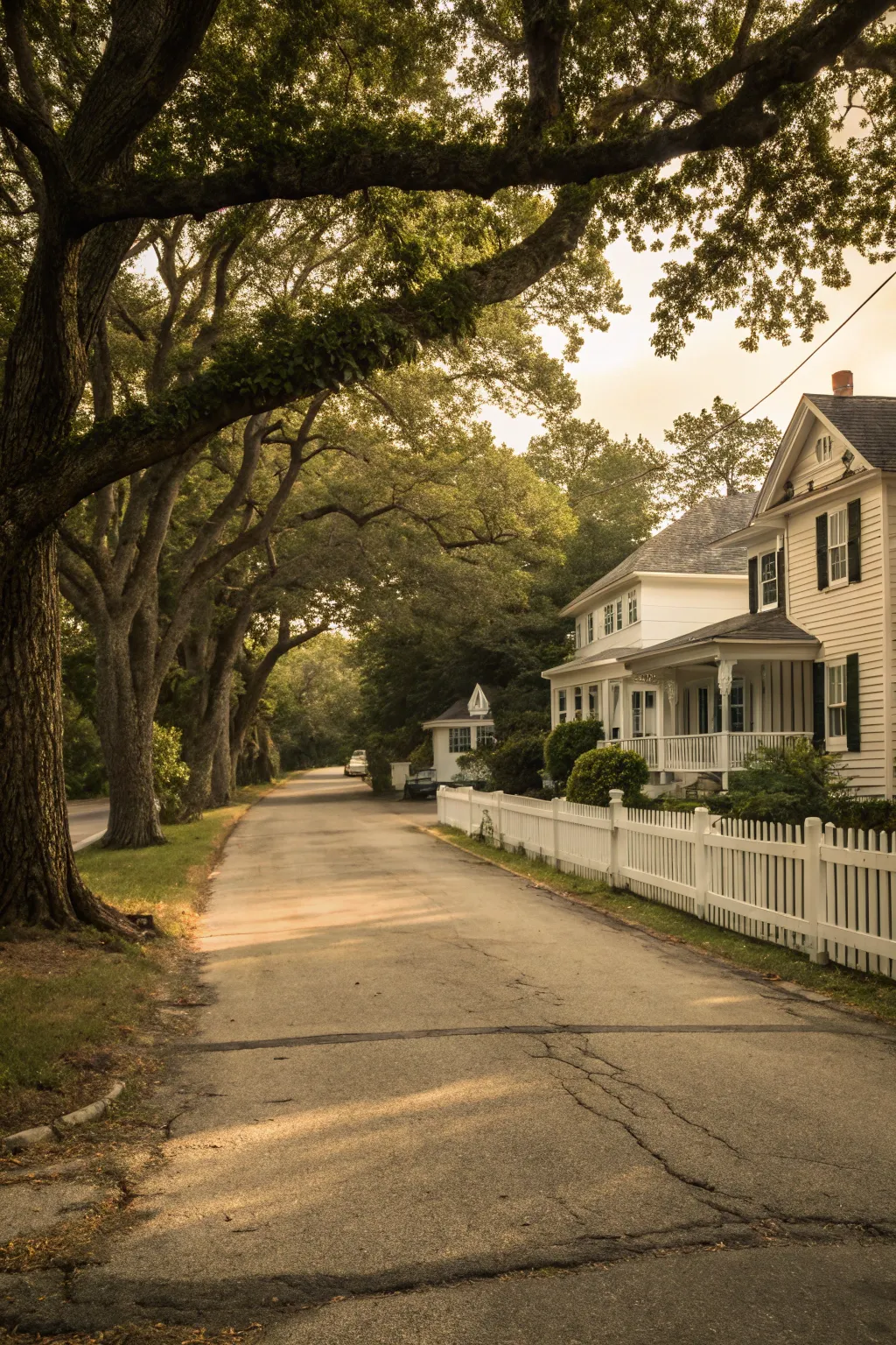 A driveway with an antique colorant finish.