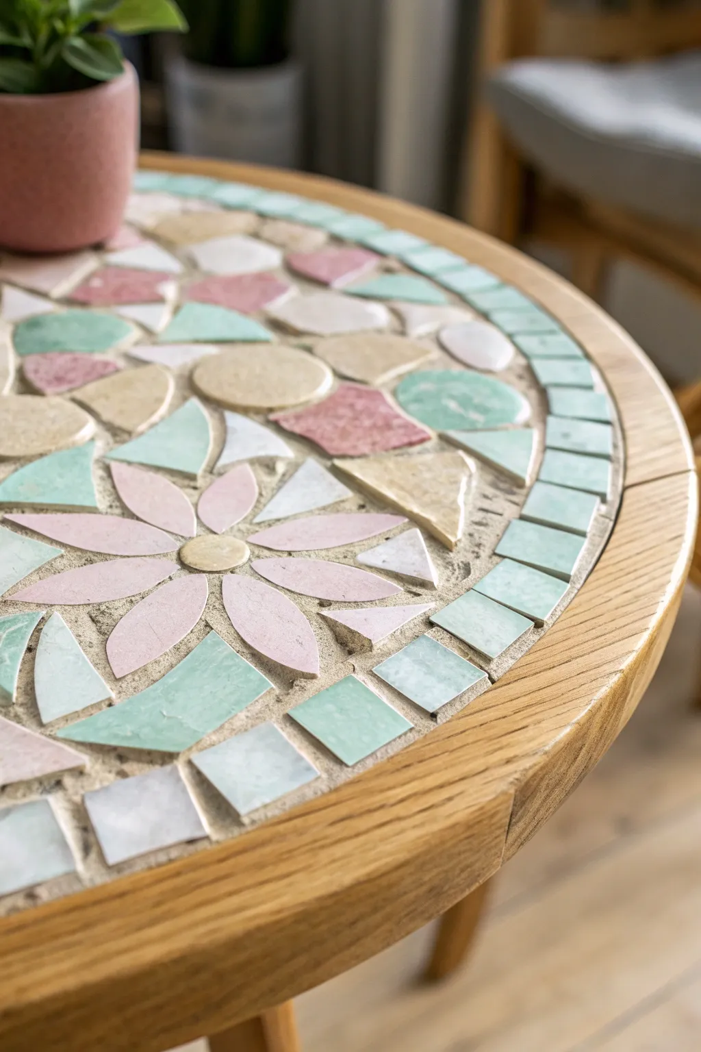 Transform broken tiles into captivating mosaic art that tells a story.
