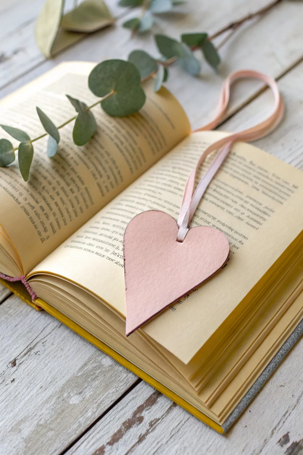 Crafted with love: A heart bookmark that adds a personal touch to your favorite reads.