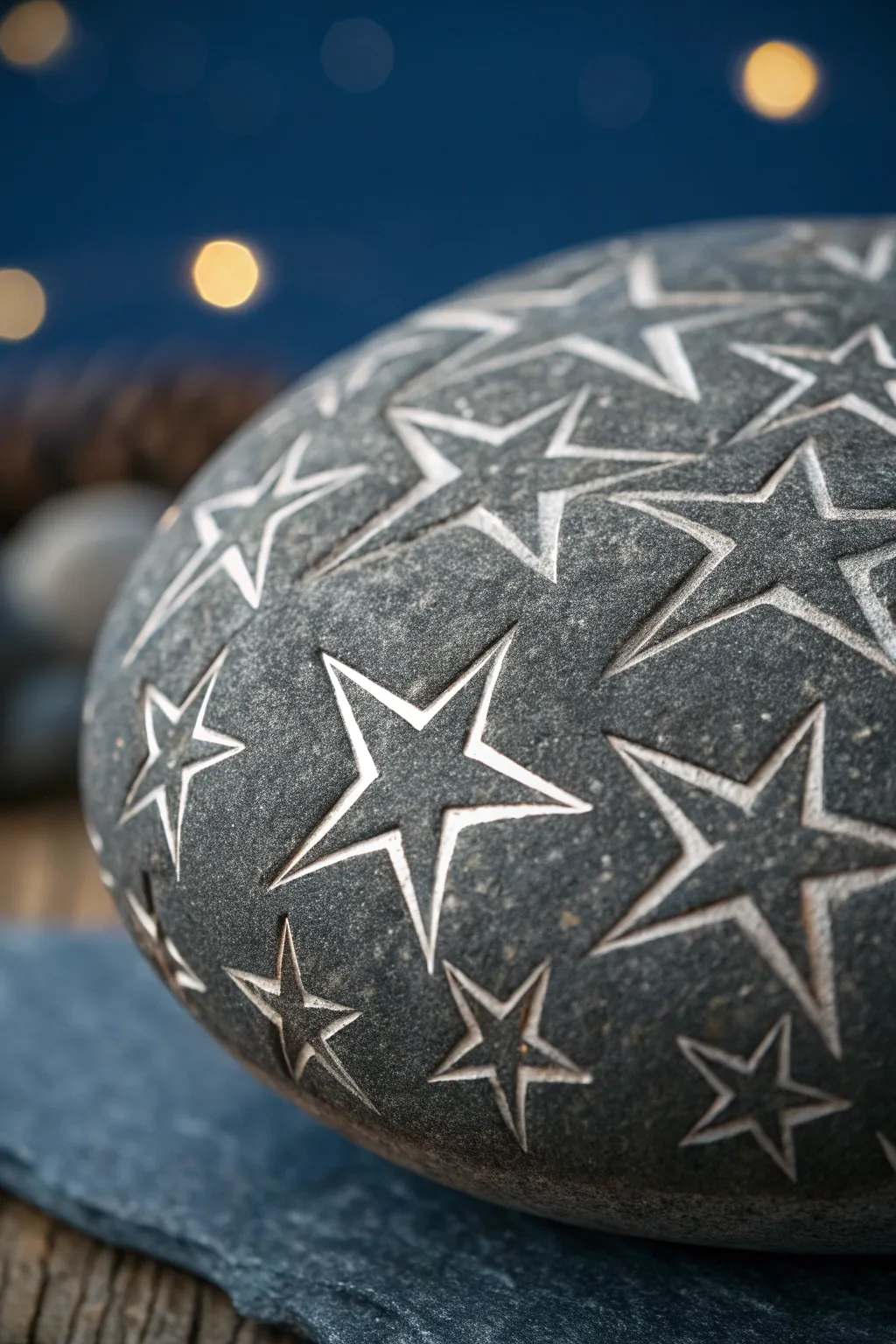 Transform your space with the magic of starry trails carved in stone. Perfect for the stargazer in you.