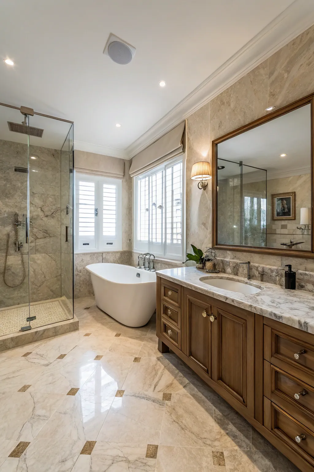 Add elegance with natural stone.