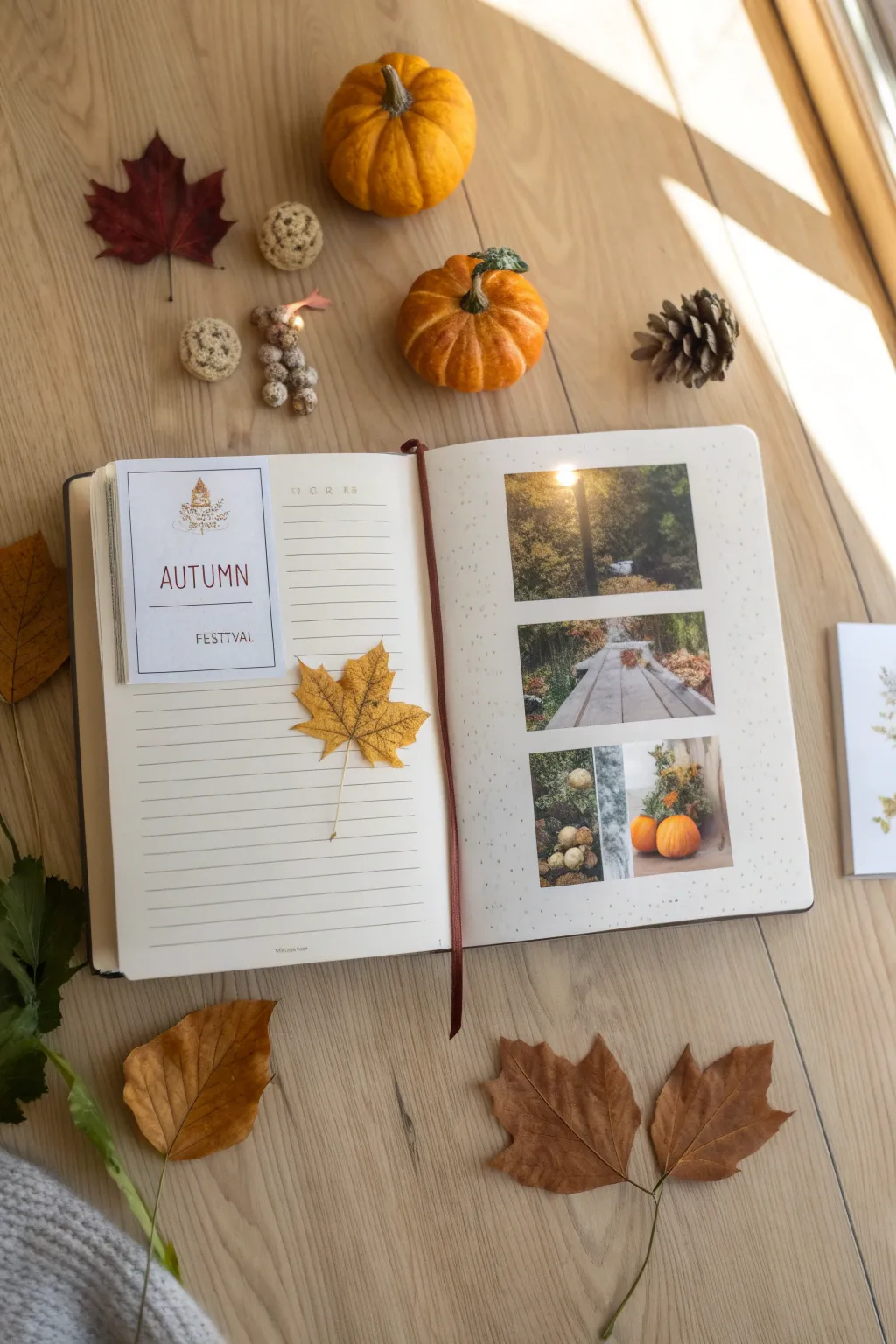 Celebrate your Harvest Festival memories with a touch of minimalist elegance 🍂📓✨ #BulletJournal #ScandiBoho