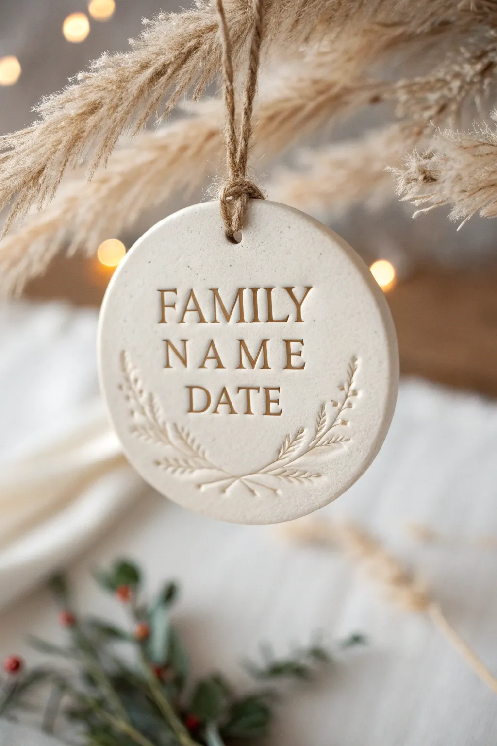 Craft memories with personalized clay ornaments that add a touch of elegance to your holiday decor.