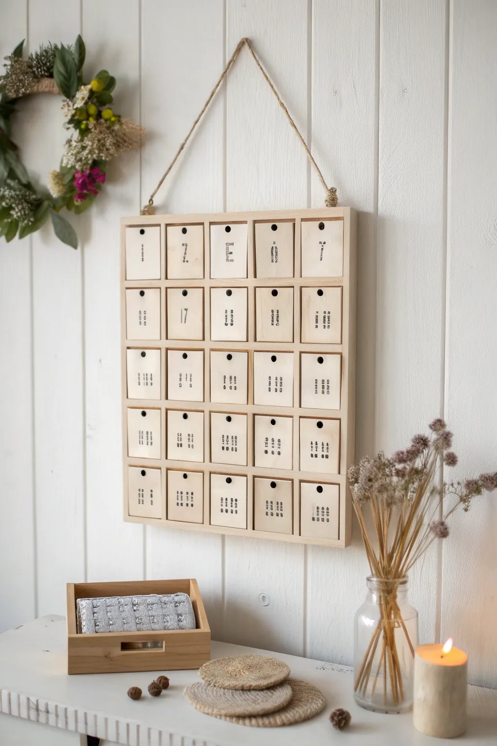 Countdown to special moments with this charming Scandinavian countdown calendar. Perfect for building family anticipation in style.
