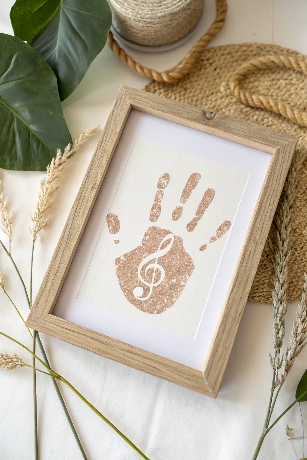 Celebrate Father's Day with a harmonious blend of art and music—handprint notes that strike the perfect chord.