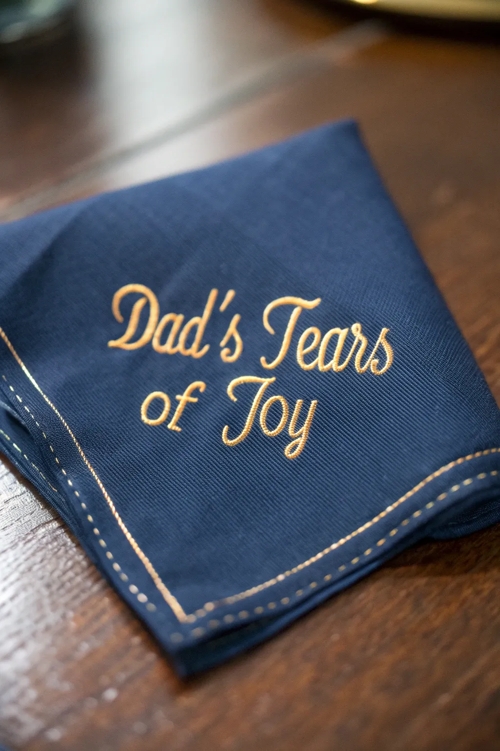 Add a personal touch to Father's Day with a bespoke handkerchief that speaks volumes.