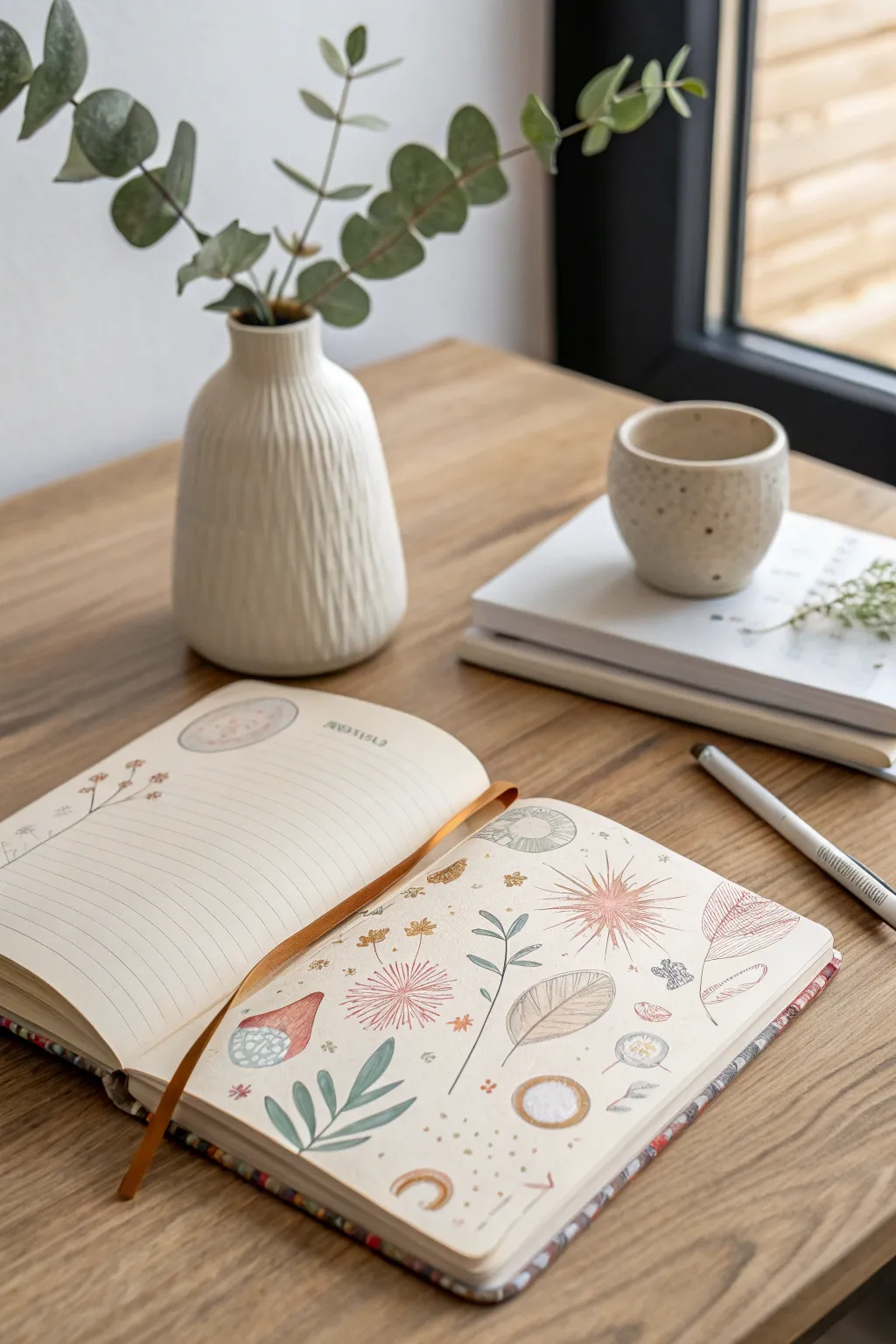 Embrace your creativity with playful doodles in your journal. Let your imagination flow!