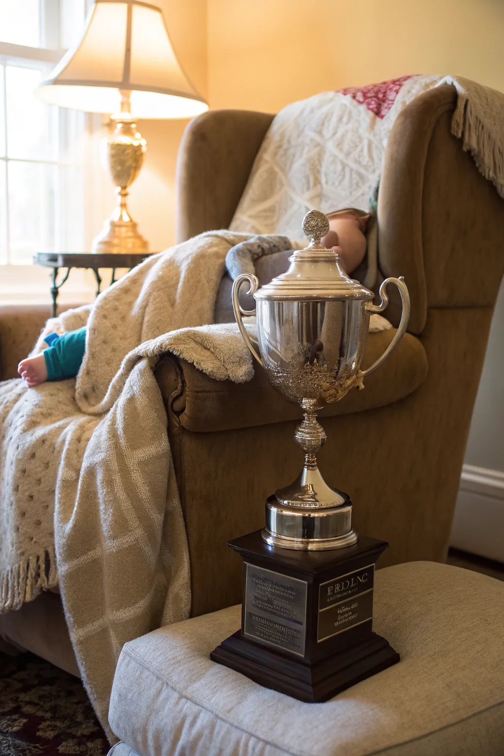 A nap champion trophy for the lover of siestas.