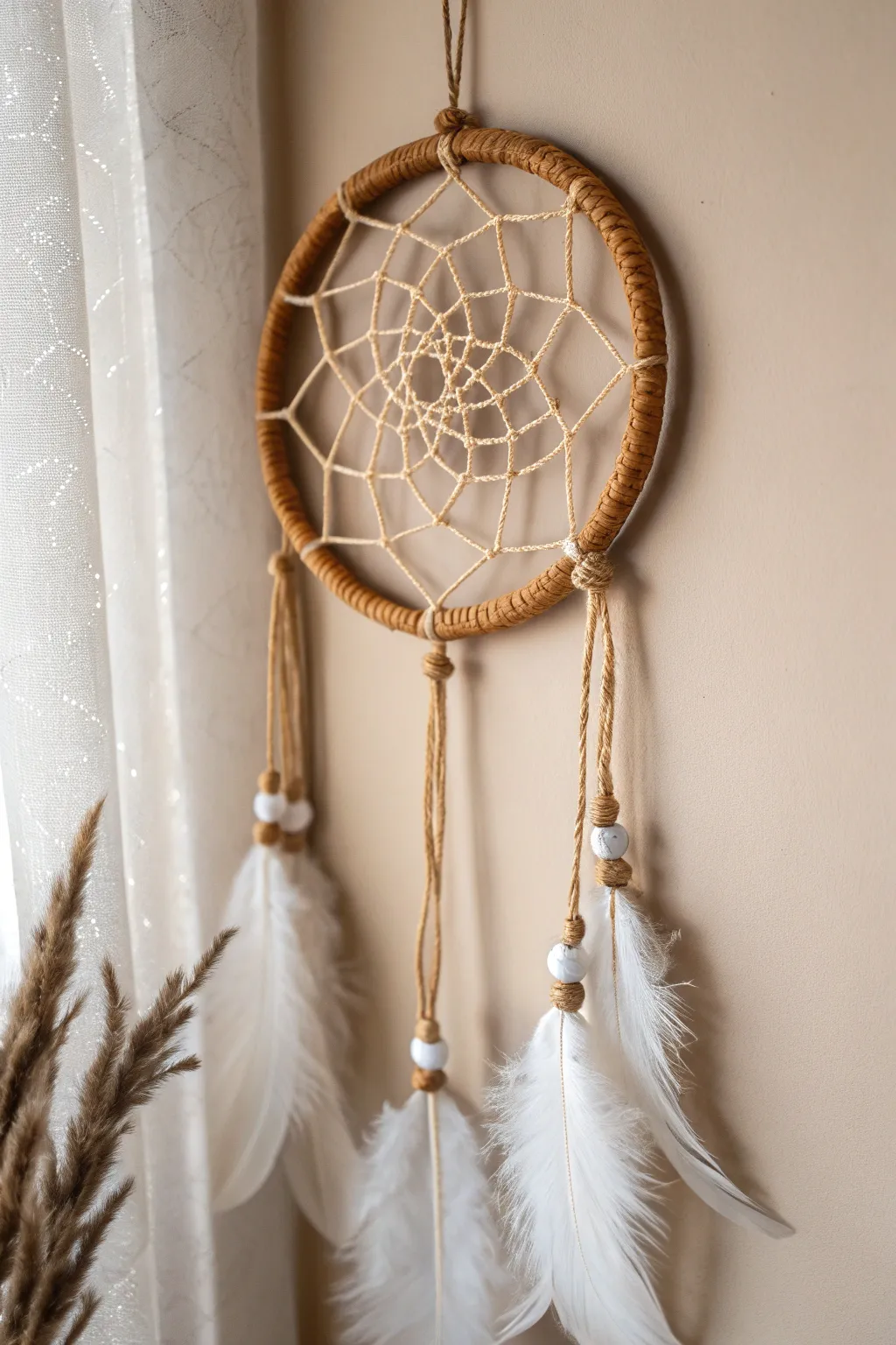 Capture the spirit of friendship and elegance with a handmade dreamcatcher.