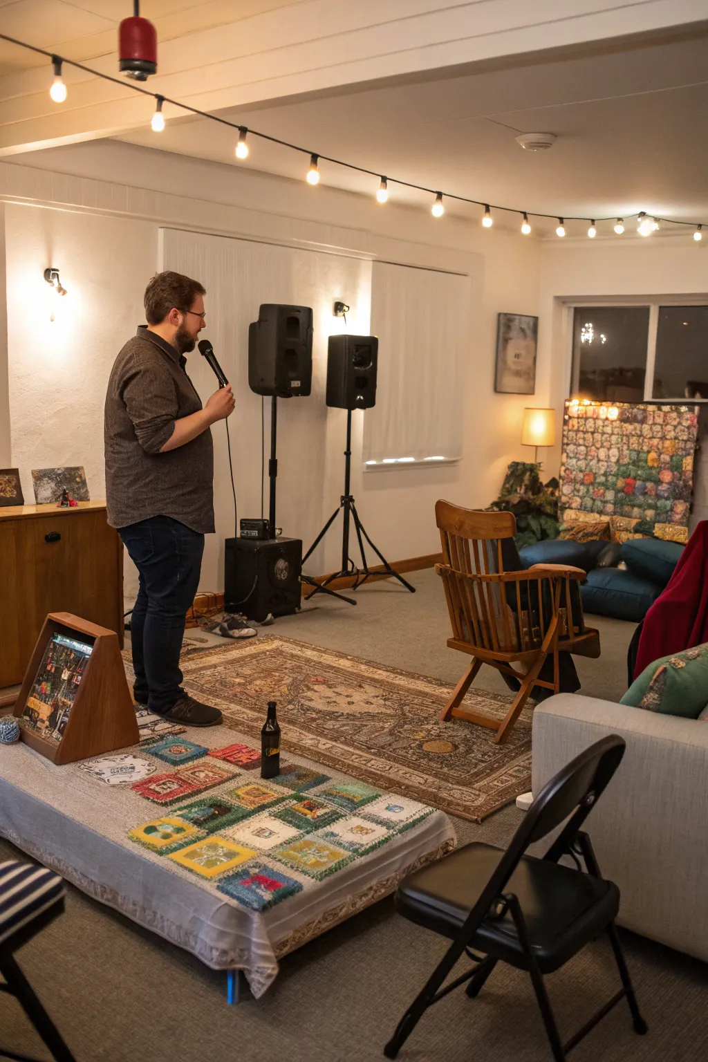A custom playlist creates the perfect backdrop for your game night.