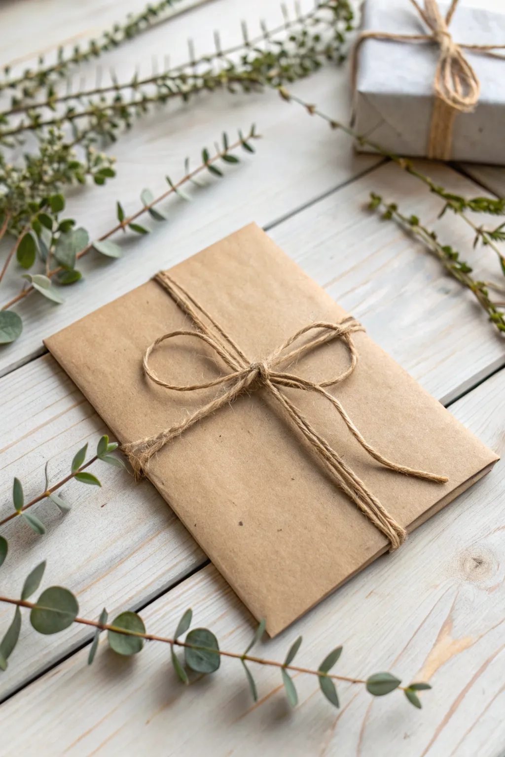 Elevate your gift-giving with this chic, eco-friendly kraft paper wrap - simple, stylish, and sustainable.