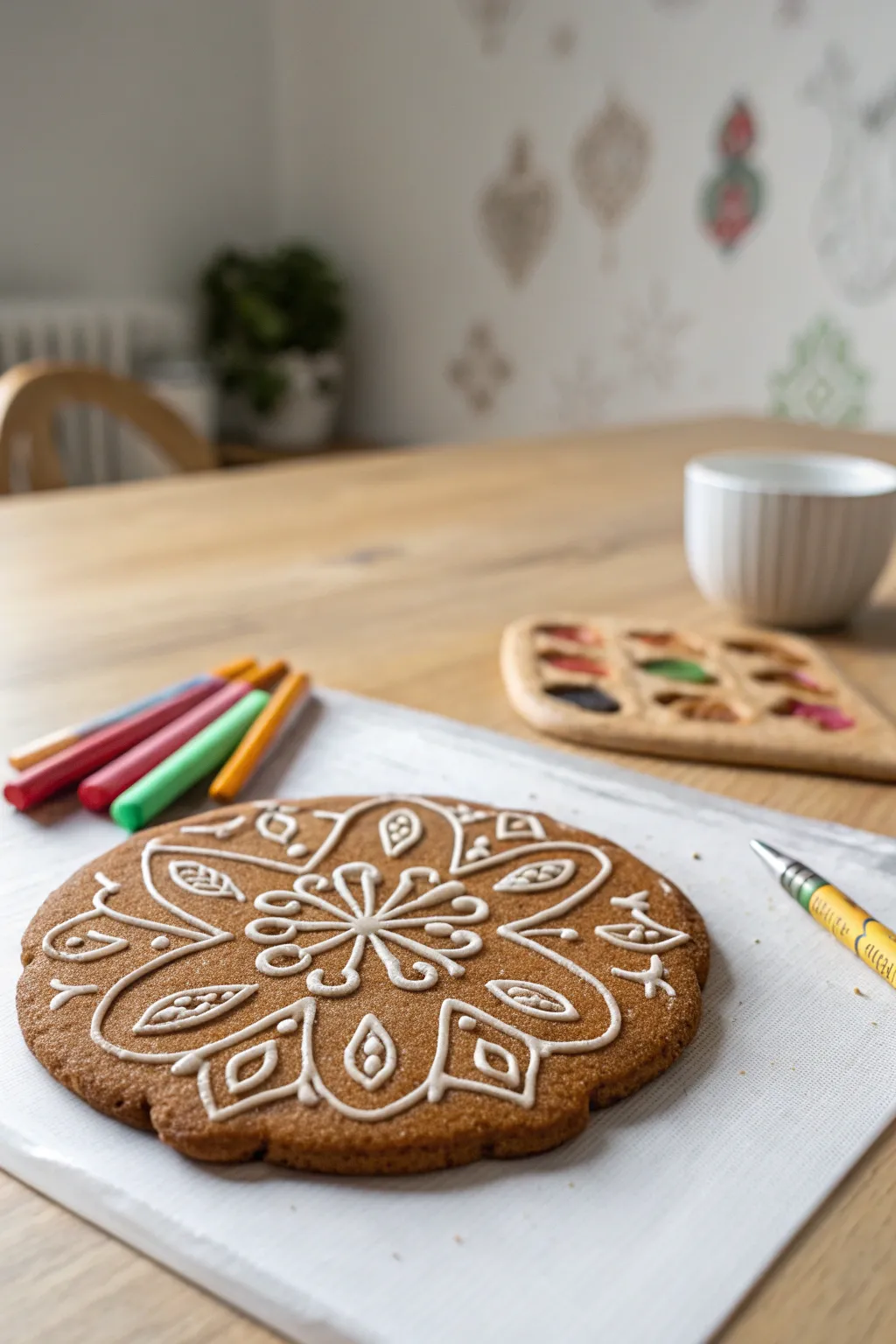 Explore creativity with gingerbread textures – a delightful blend of art and craft!