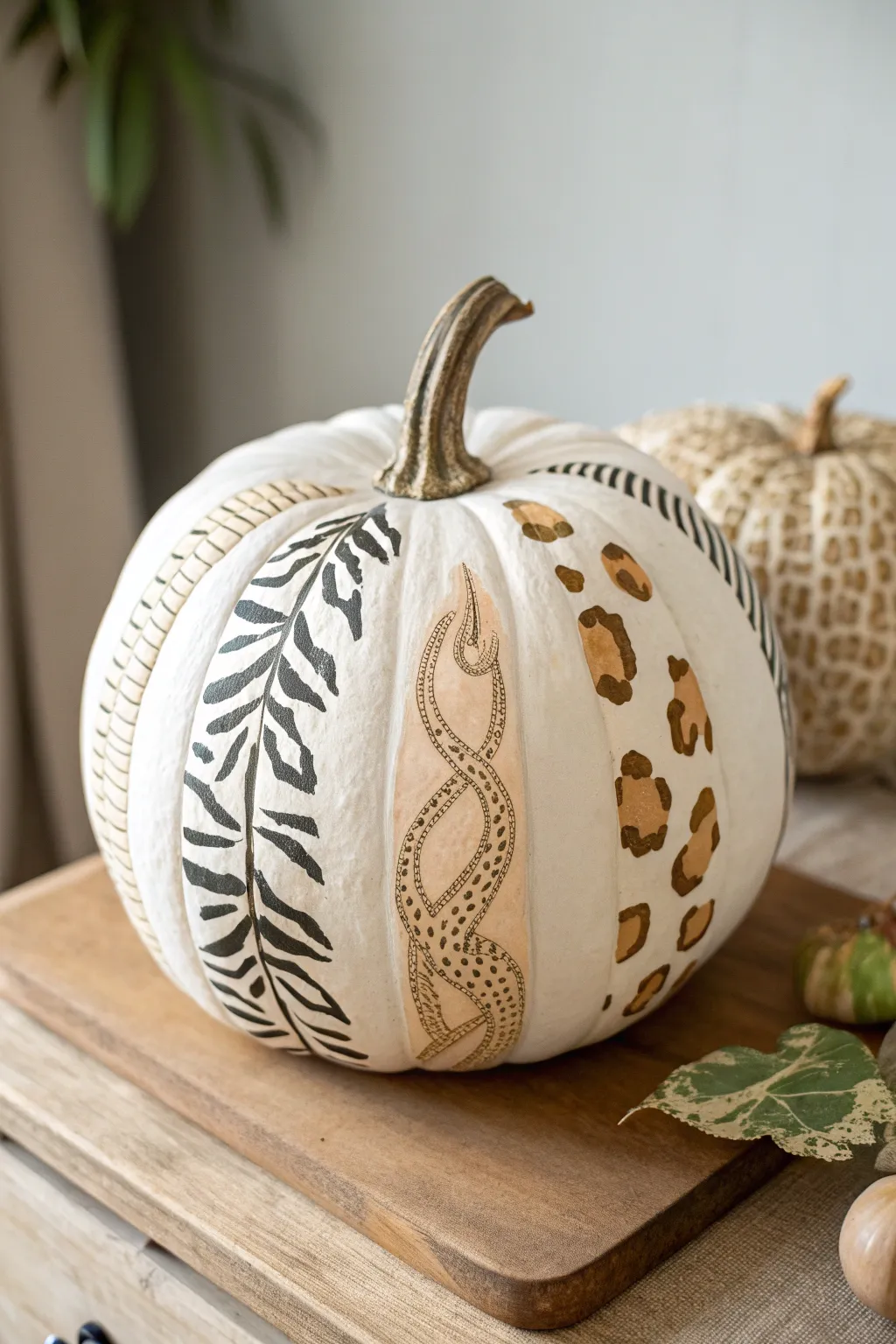 Unleash your wild side with an eclectic mix of animal prints on a minimalist canvas. Perfect for adding a touch of nature’s beauty to your décor!
