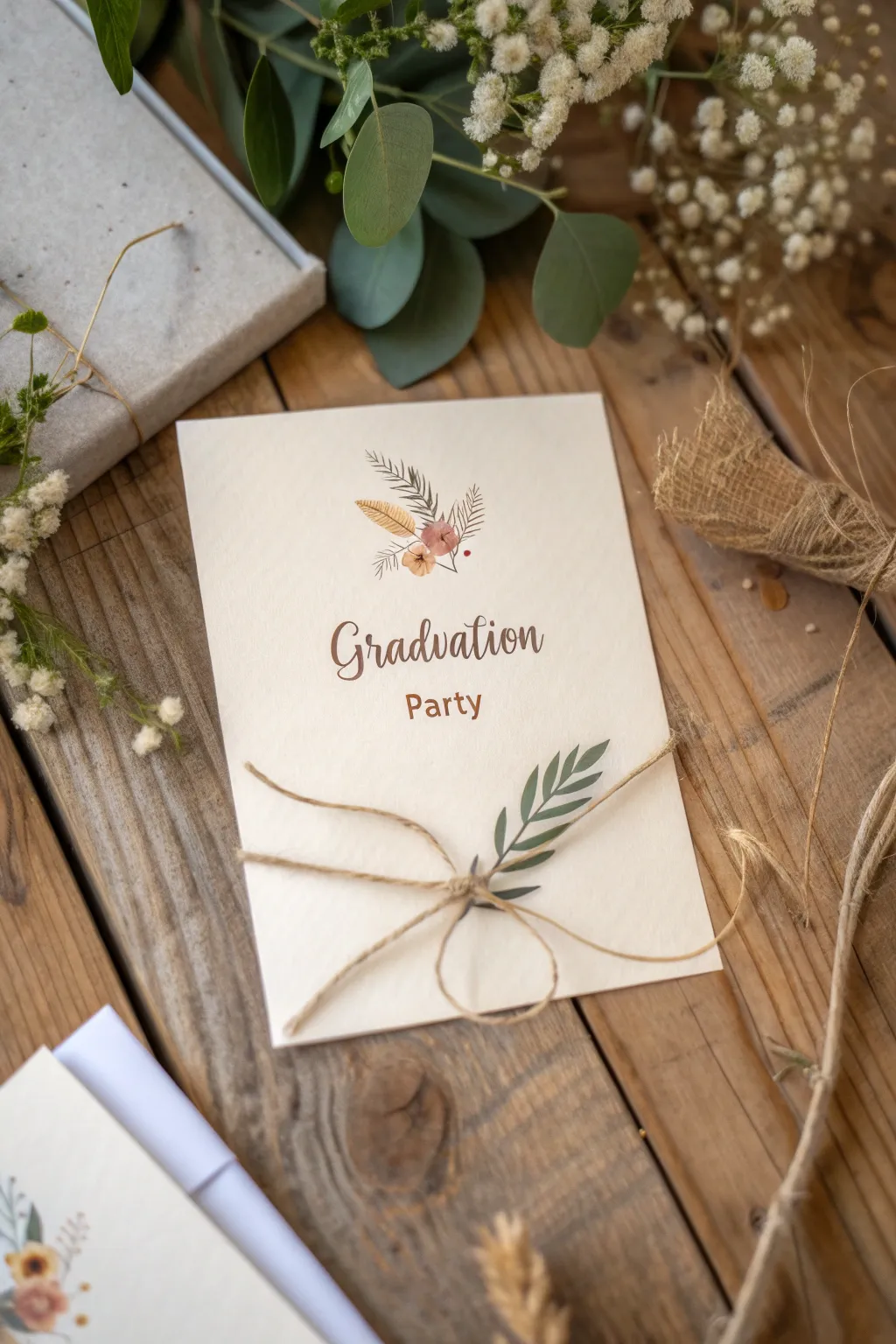 Celebrate in style with handcrafted invitations that set the perfect tone for your graduation party.